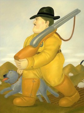 Artworks by 350 Famous Artists Painting - The Hunter 3 Fernando Botero